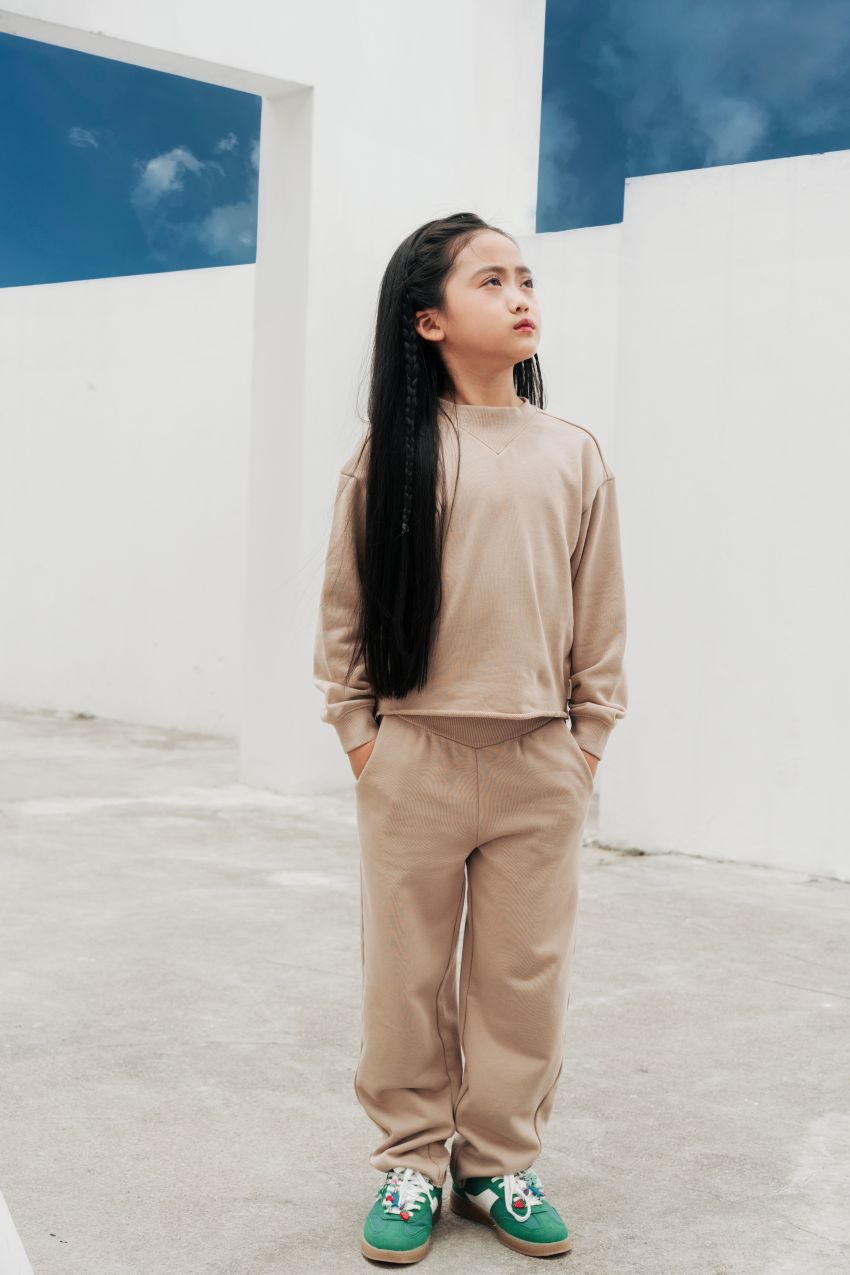 Organic Cotton Cropped Sweatshirt
