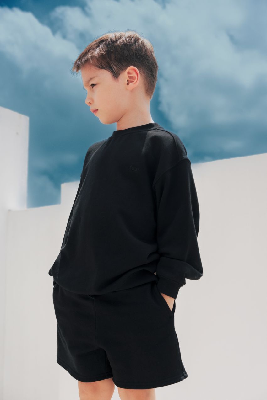 Relaxed Cotton Sweatshirt With Embroidery