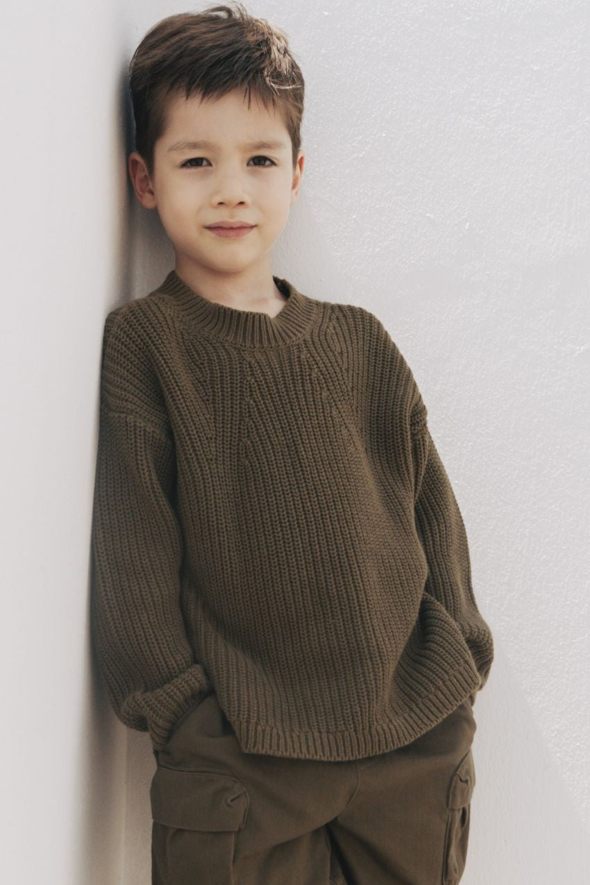 Organic Cotton Knit Sweater