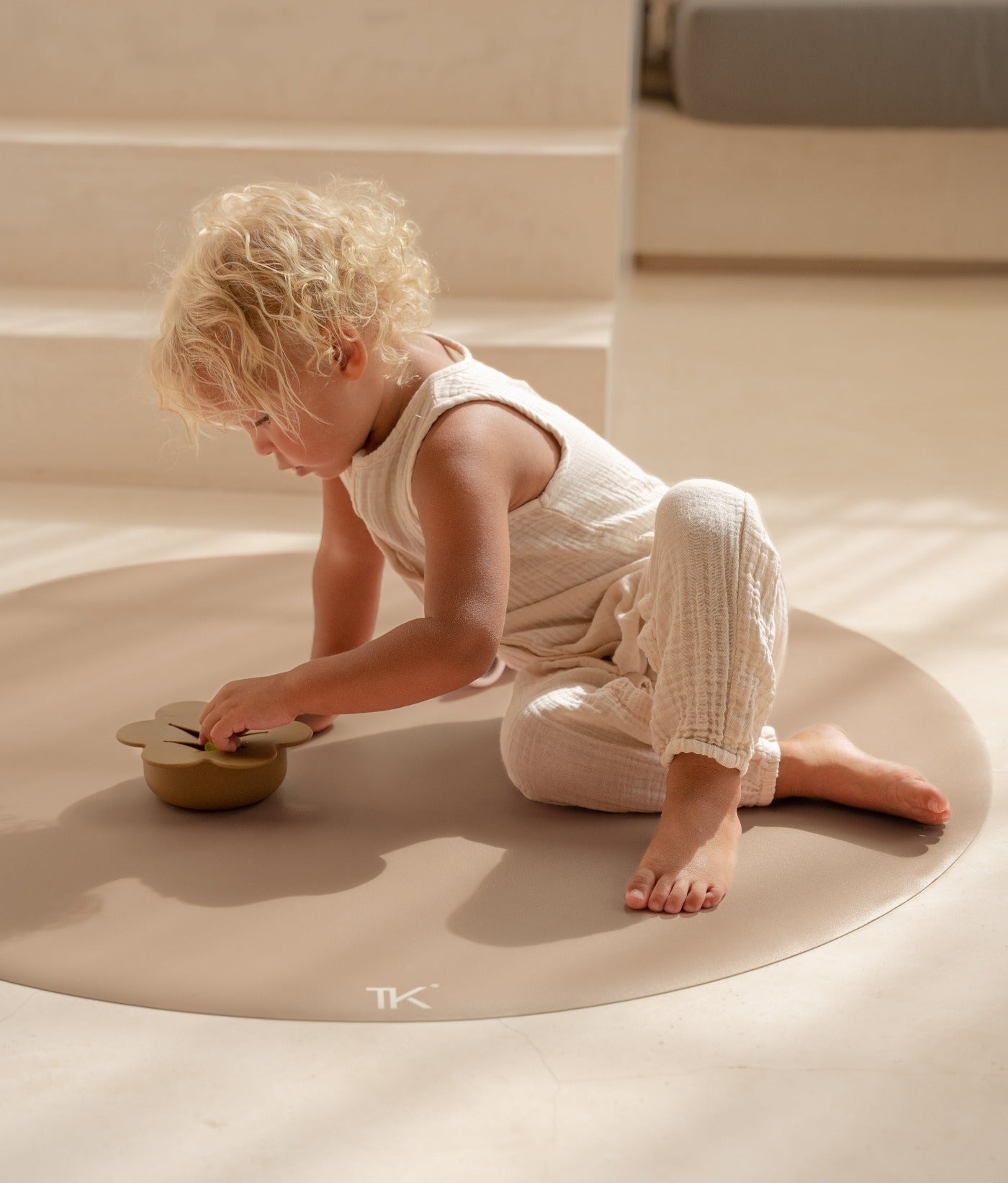 High Chair Splat Mats | Naturals - Sandstone