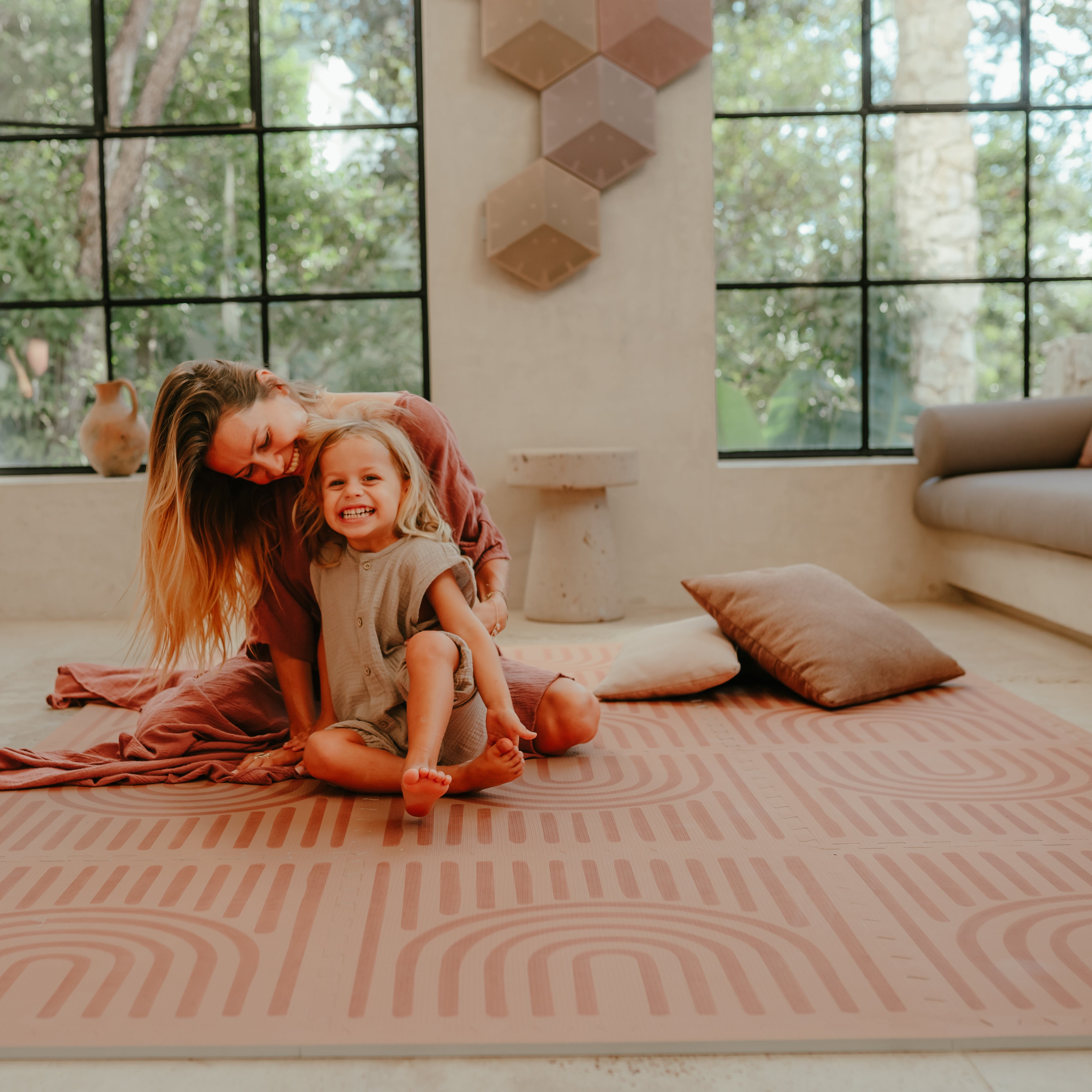 Premium Foam Playmats | Linear - Camel