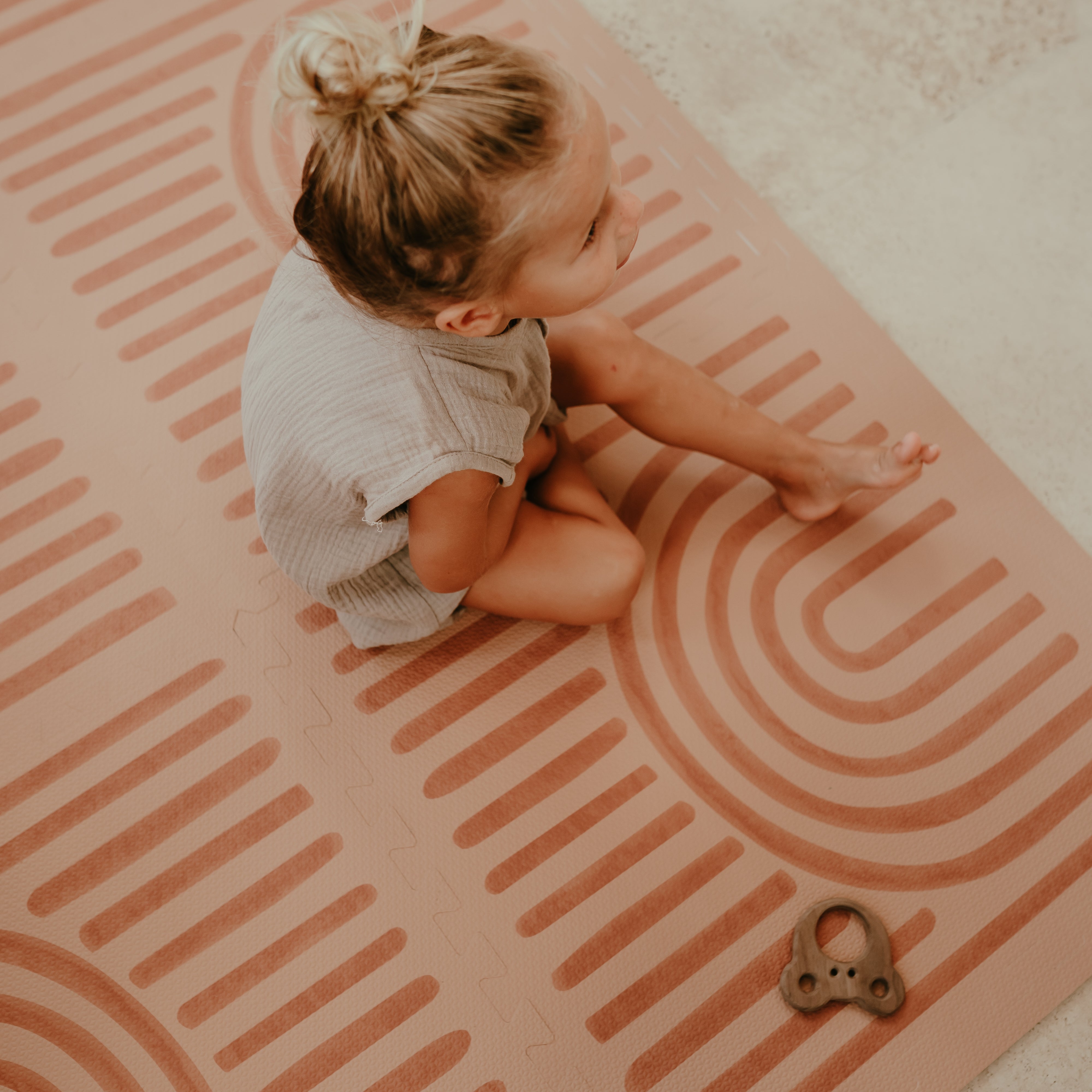 Premium Foam Playmats | Linear - Camel