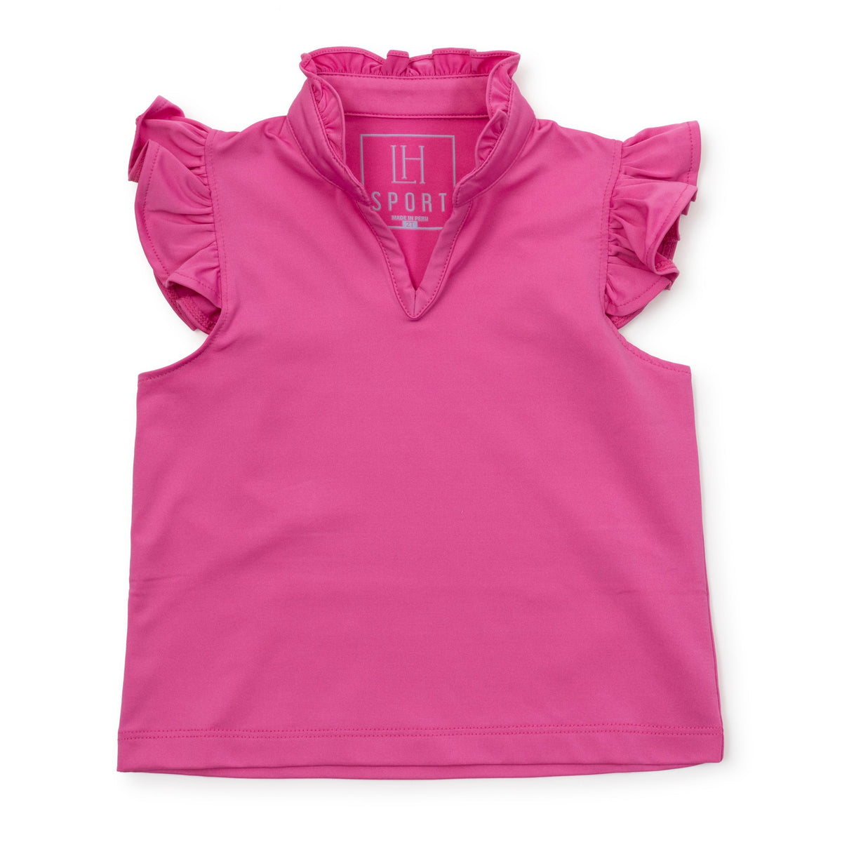 Ellie Girls' Sleeveless Performance Top By Lh Sport Hot Pink (old Fit - Runs Large)
