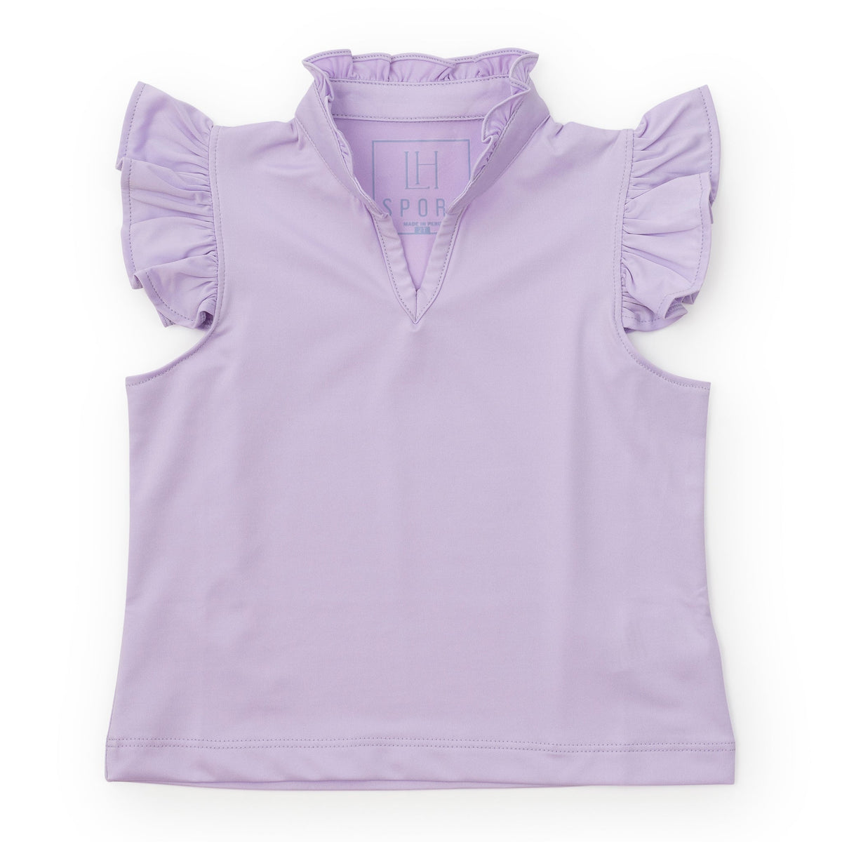 Ellie Girls' Sleeveless Performance Top By Lh Sport Lavender (old Fit - Runs Large)