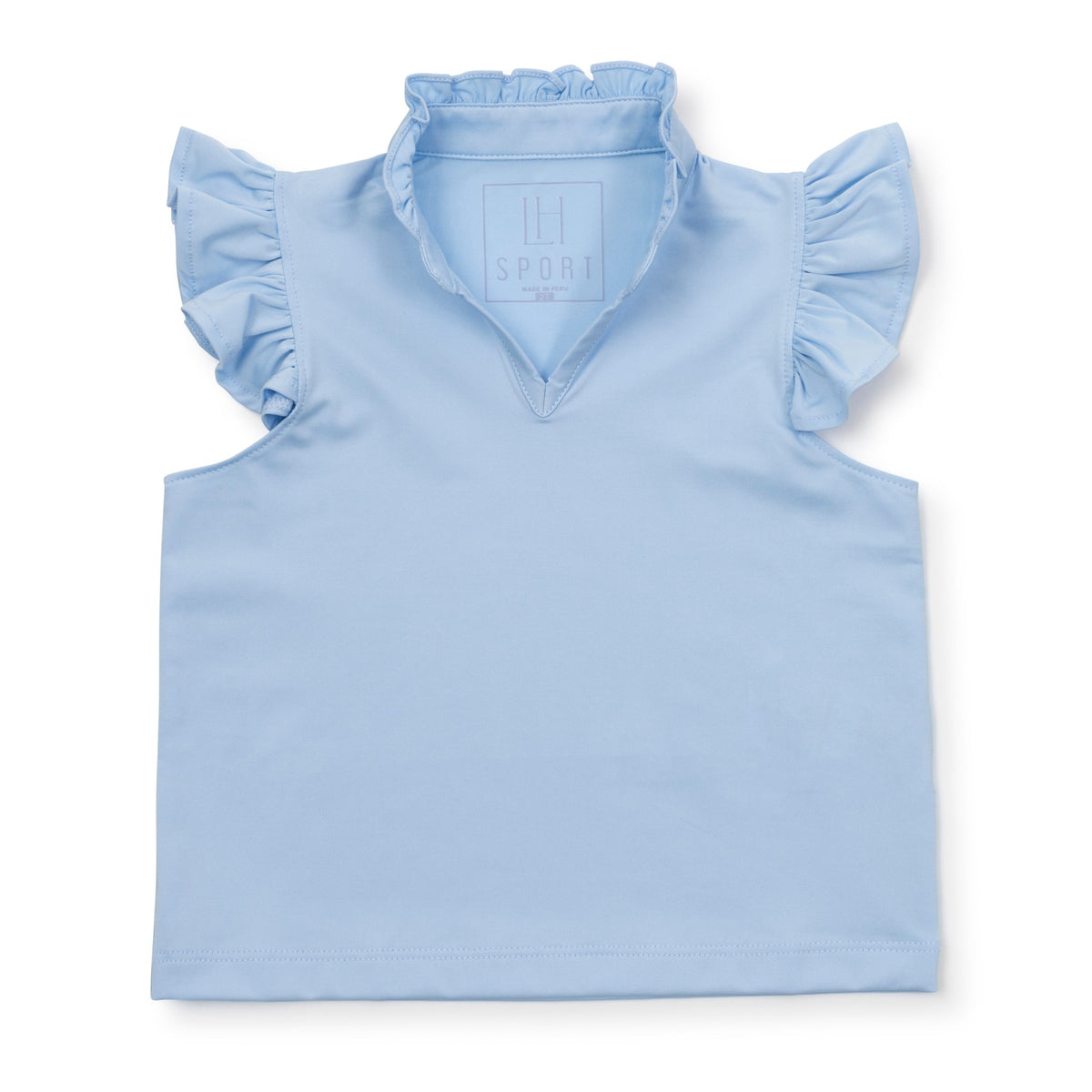 Ellie Girls' Sleeveless Performance Top By Lh Sport Light Blue (old Fit - Runs Large)