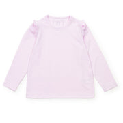 Mia Girls' Longsleeve Performance Top By Lh Sport Pink Stripes