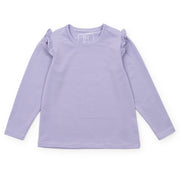 Mia Girls' Longsleeve Performance Top By Lh Sport - Purple Stripes