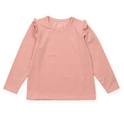 Mia Girls' Longsleeve Performance Top By Lh Sport - Orange Stripes