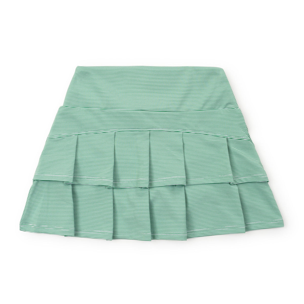 Margot Girls' Performance Skirt By Lh Sport Green Stripes (old Fit - Runs Large)