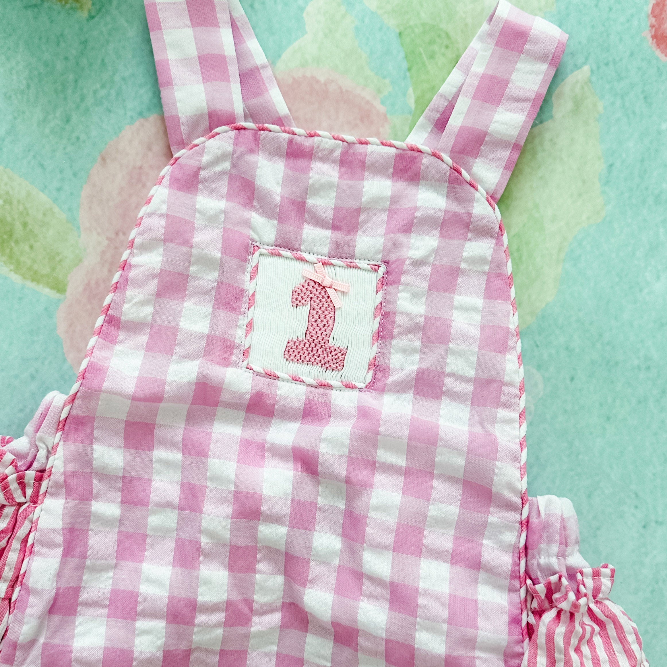 Pastel Pink First Birthday Bubble