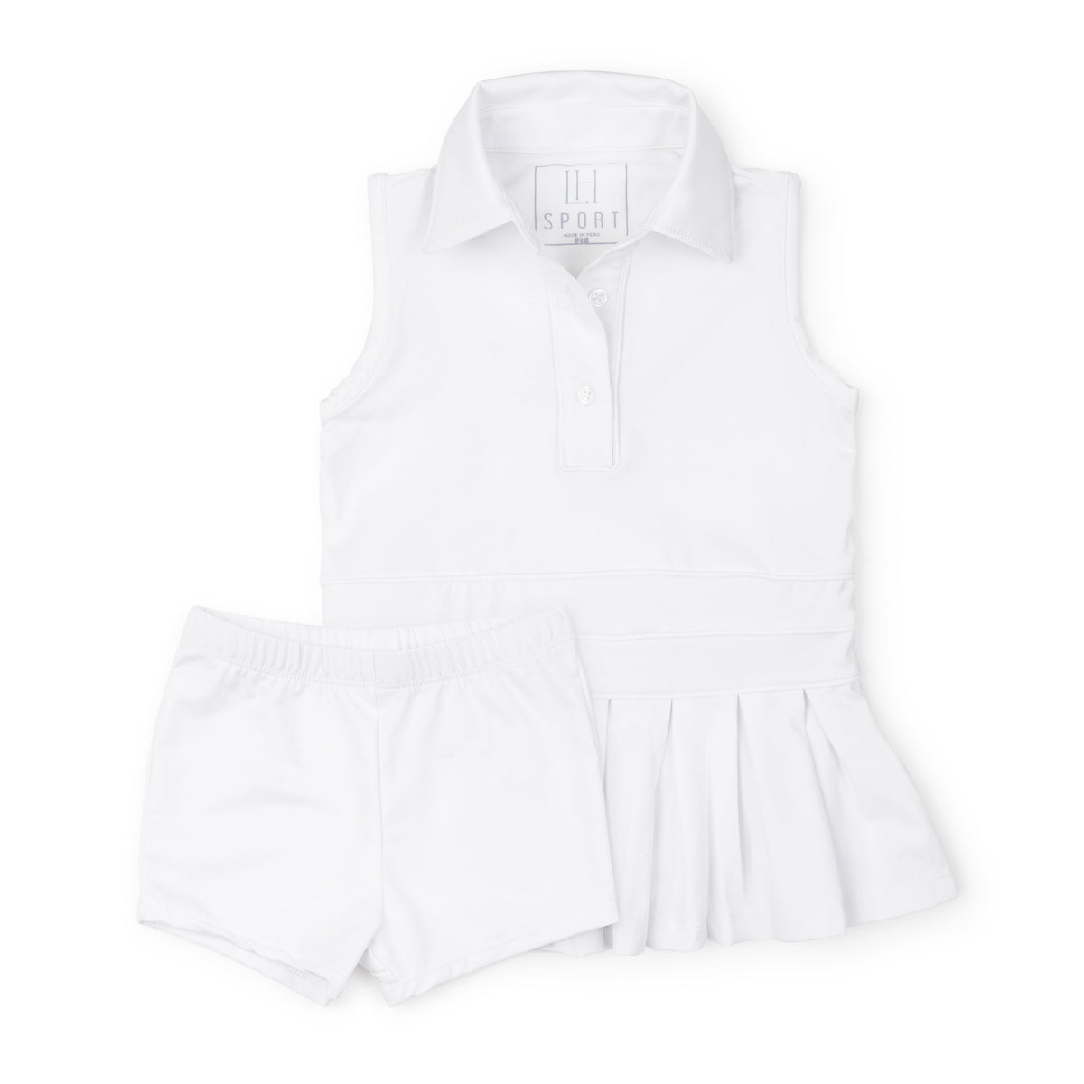 Harper Girls' Performance Dress By Lh Sport - White