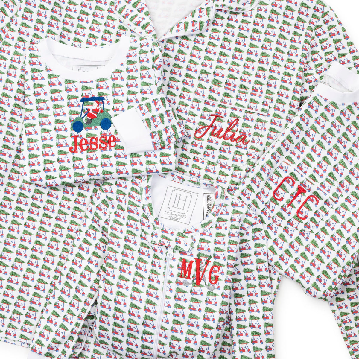 Parker Zipper Pajama - Christmas At The Club