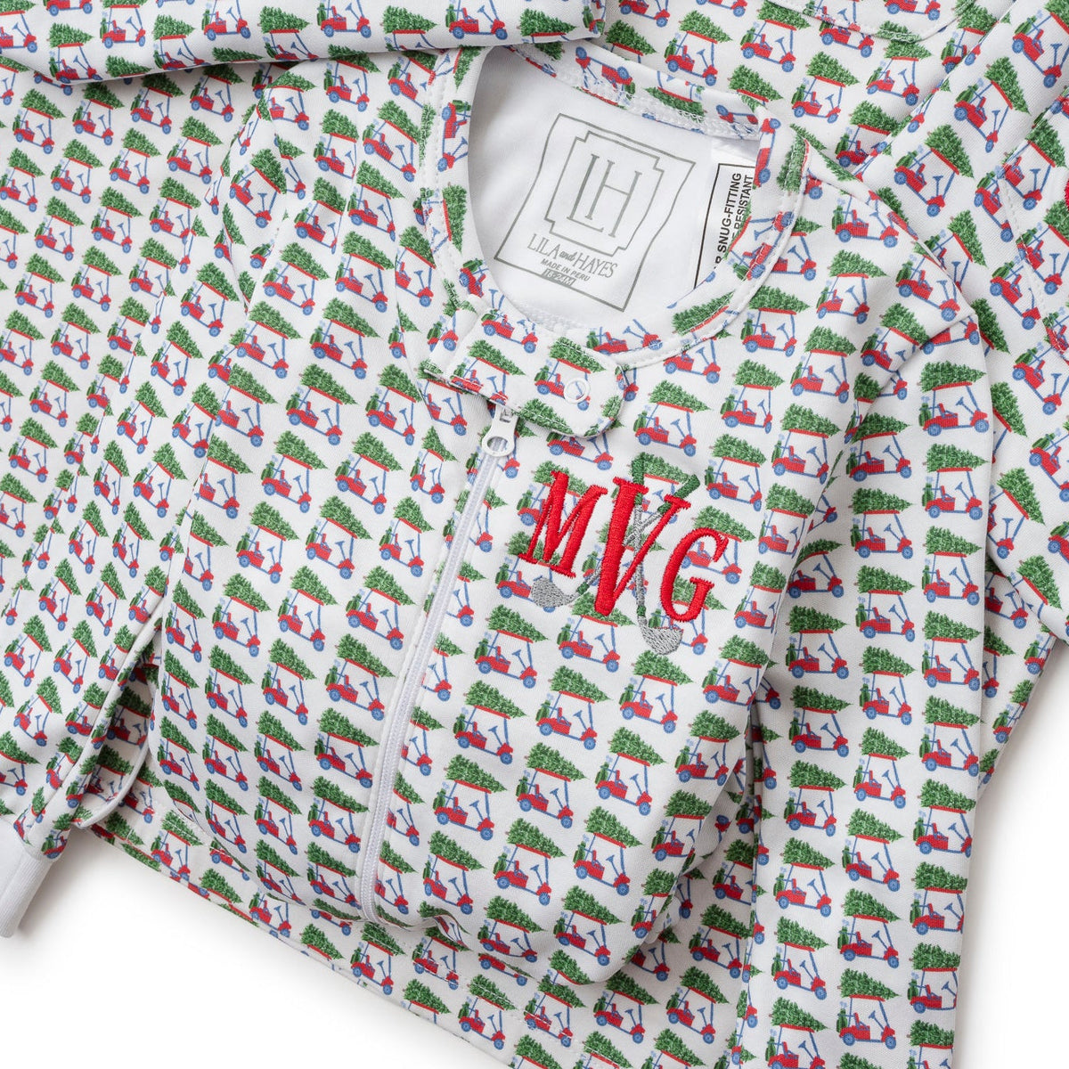 Parker Zipper Pajama - Christmas At The Club
