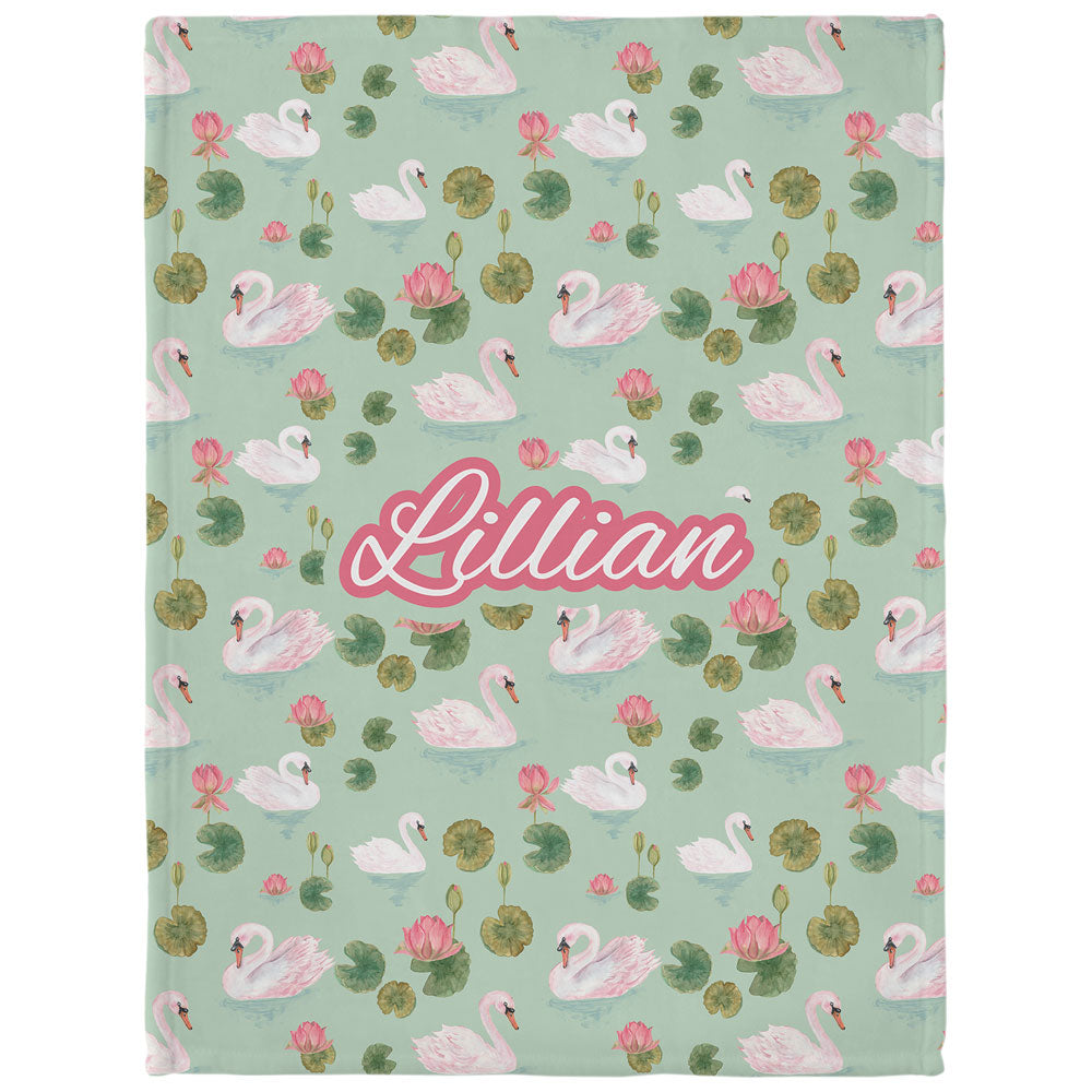 Lillian's Garden Personalized Minky Blanket