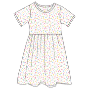 Lillian Sprinkles Bamboo Ruffle Spin Dress (pre-order)