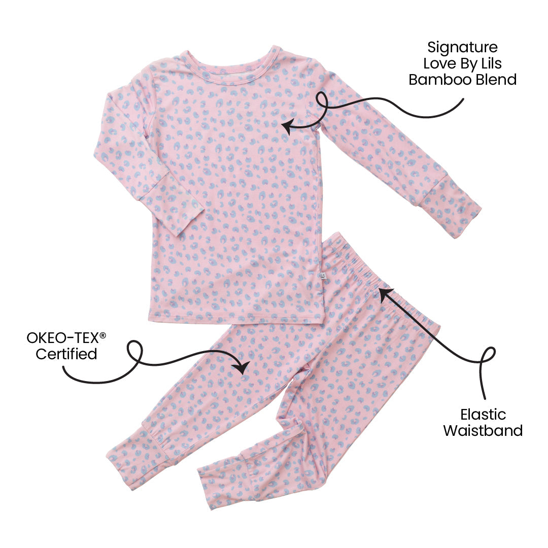 Lillian Leopard Bamboo 2-piece Long Sleeve Set