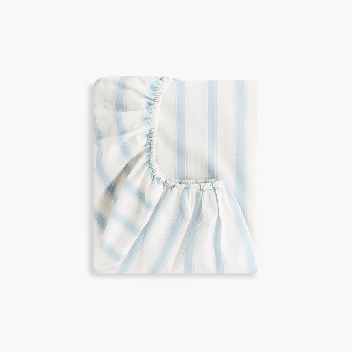 Seaside Stripes Crib Sheet - Ocean