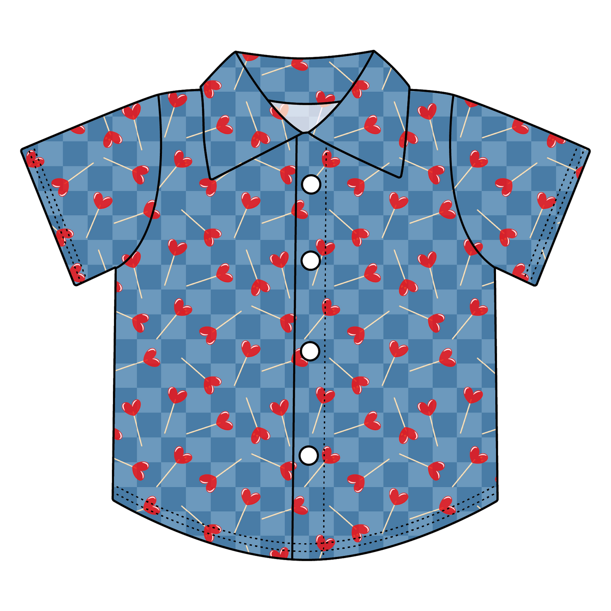 Lincoln Lollies Bamboo Button Down Tee (pre-order)