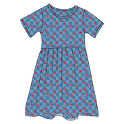 Lincoln Lollies Bamboo Ruffle Spin Dress (pre-order)