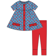 Lincoln Lollies Bamboo Short Sleeve Tunic + Legging Set (pre-order)