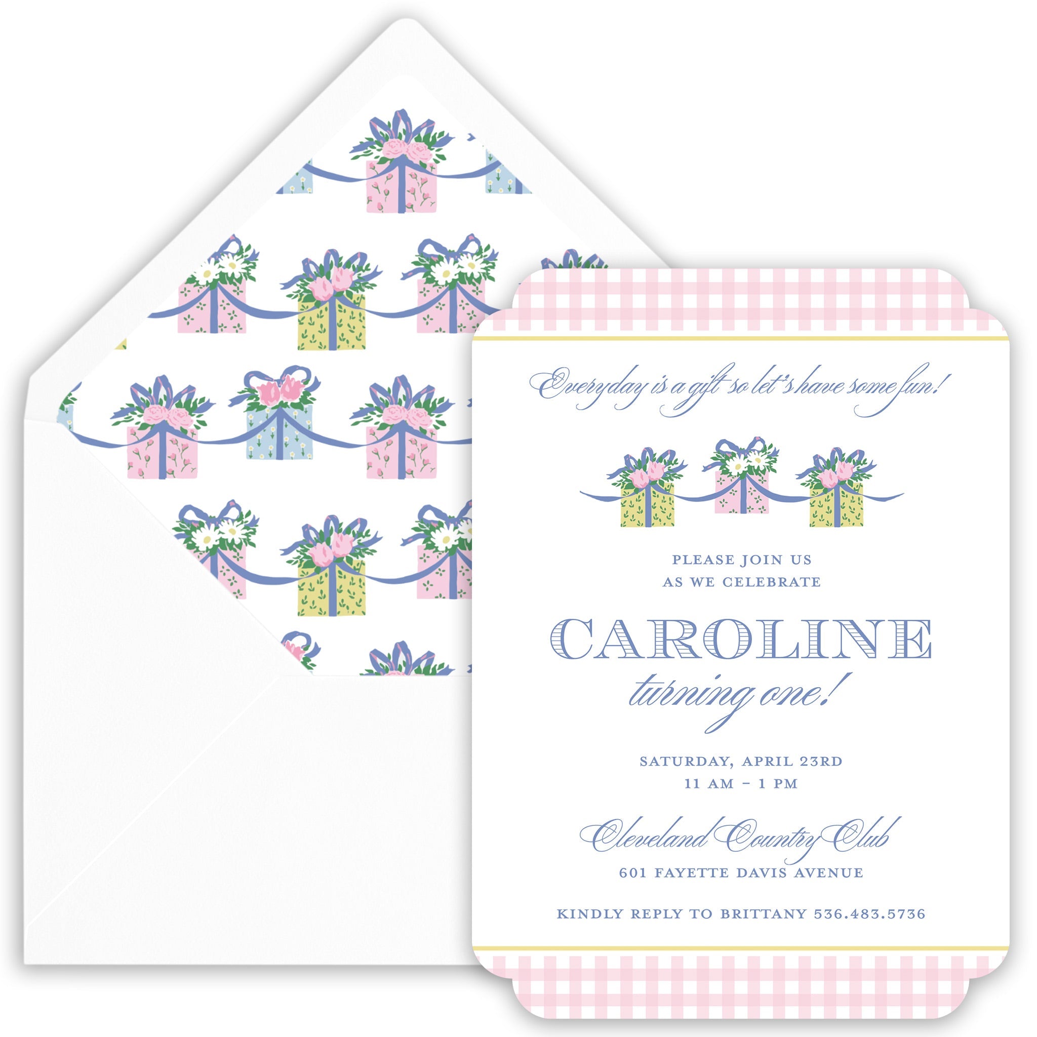 Everyday Is A Gift Birthday Invitation
