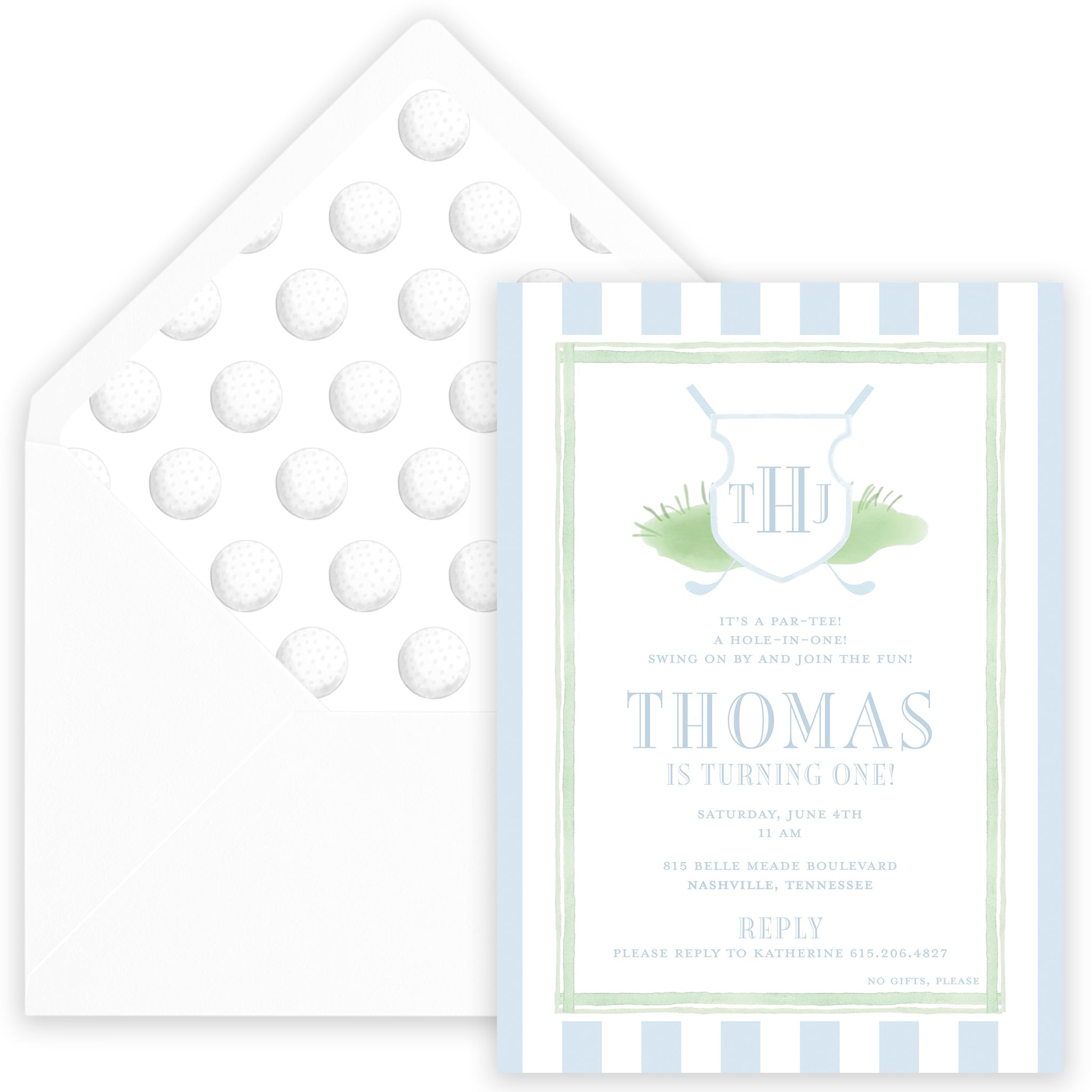 Golf Par-tee Birthday Invitation