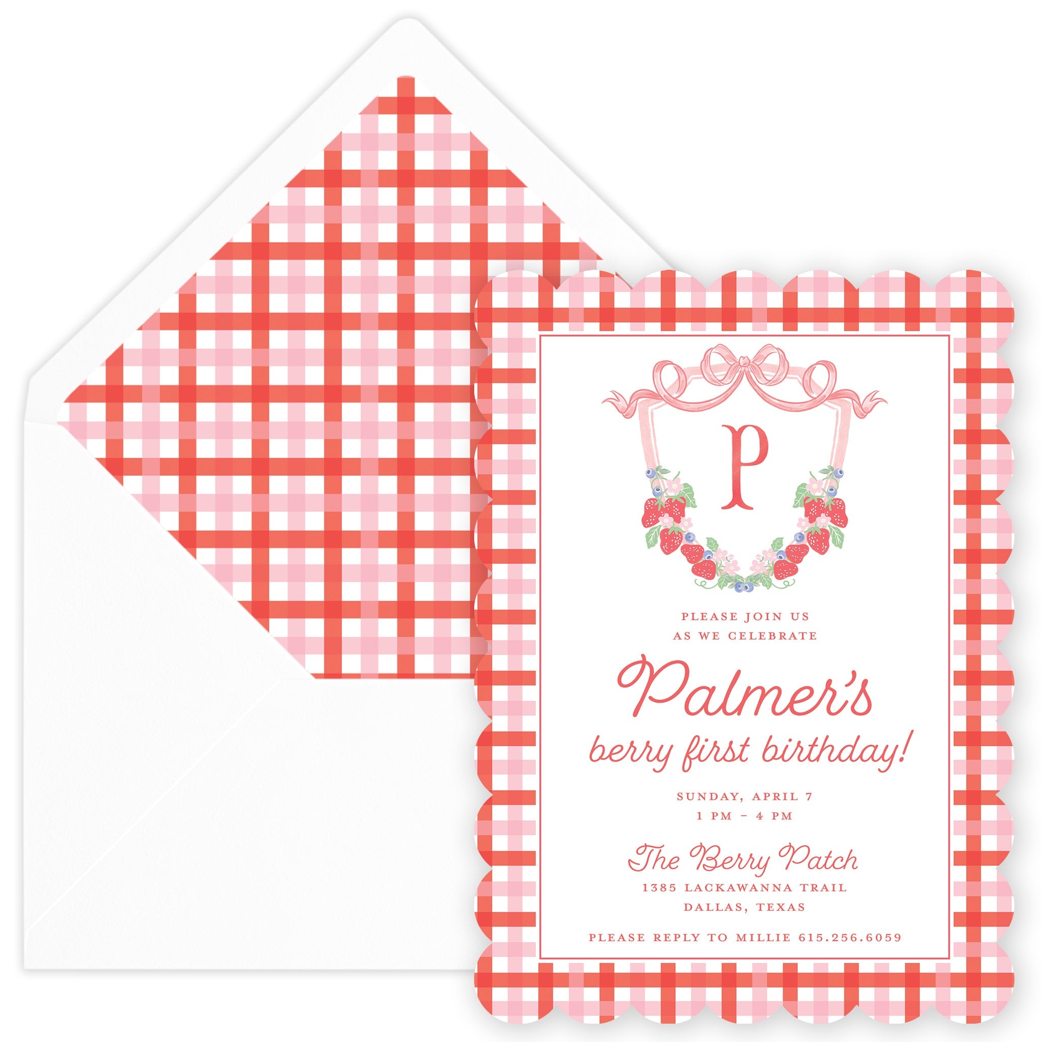 Berry Sweet Party Invitation