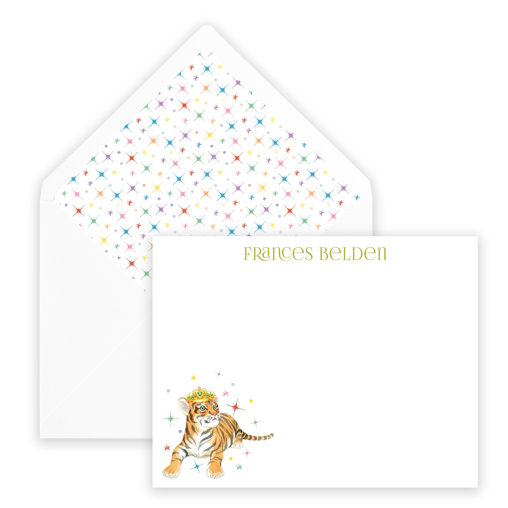 Tiger Queen Notecard