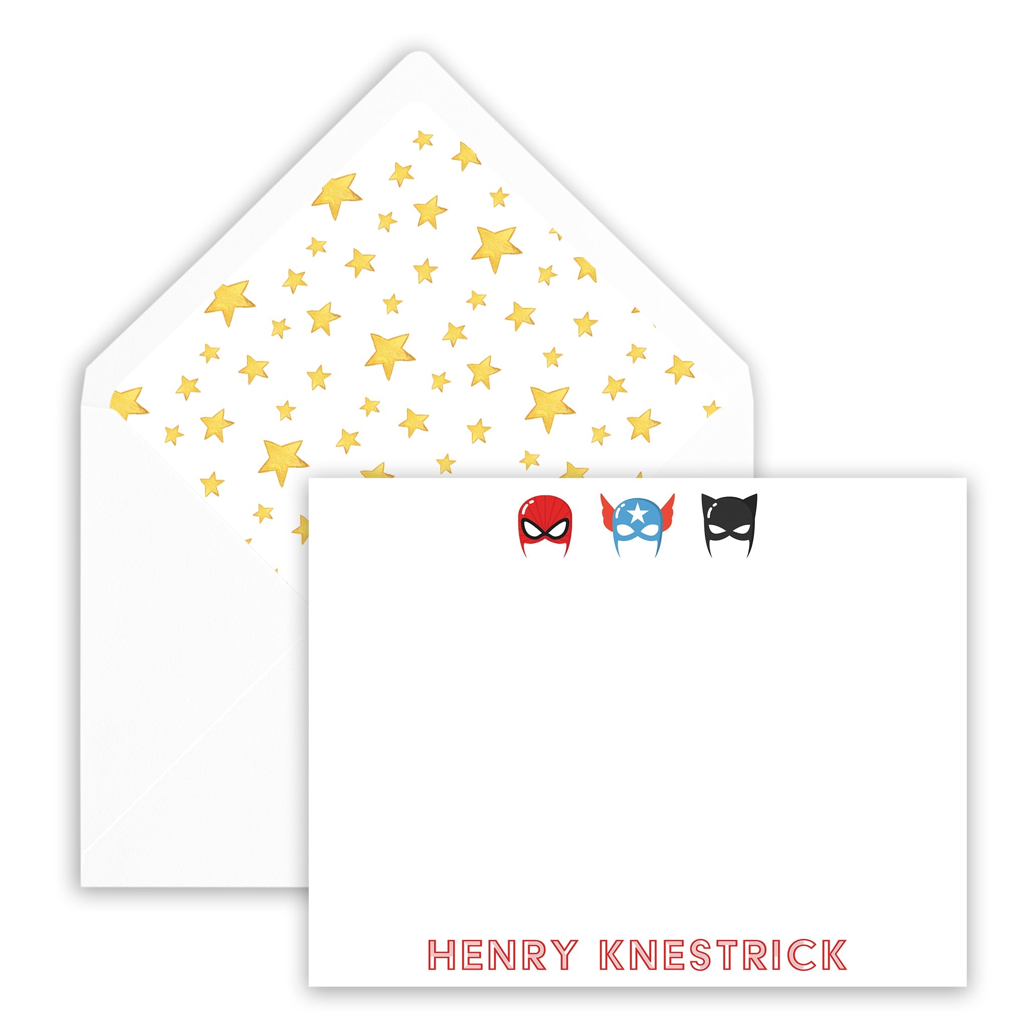 Superhero Notecard