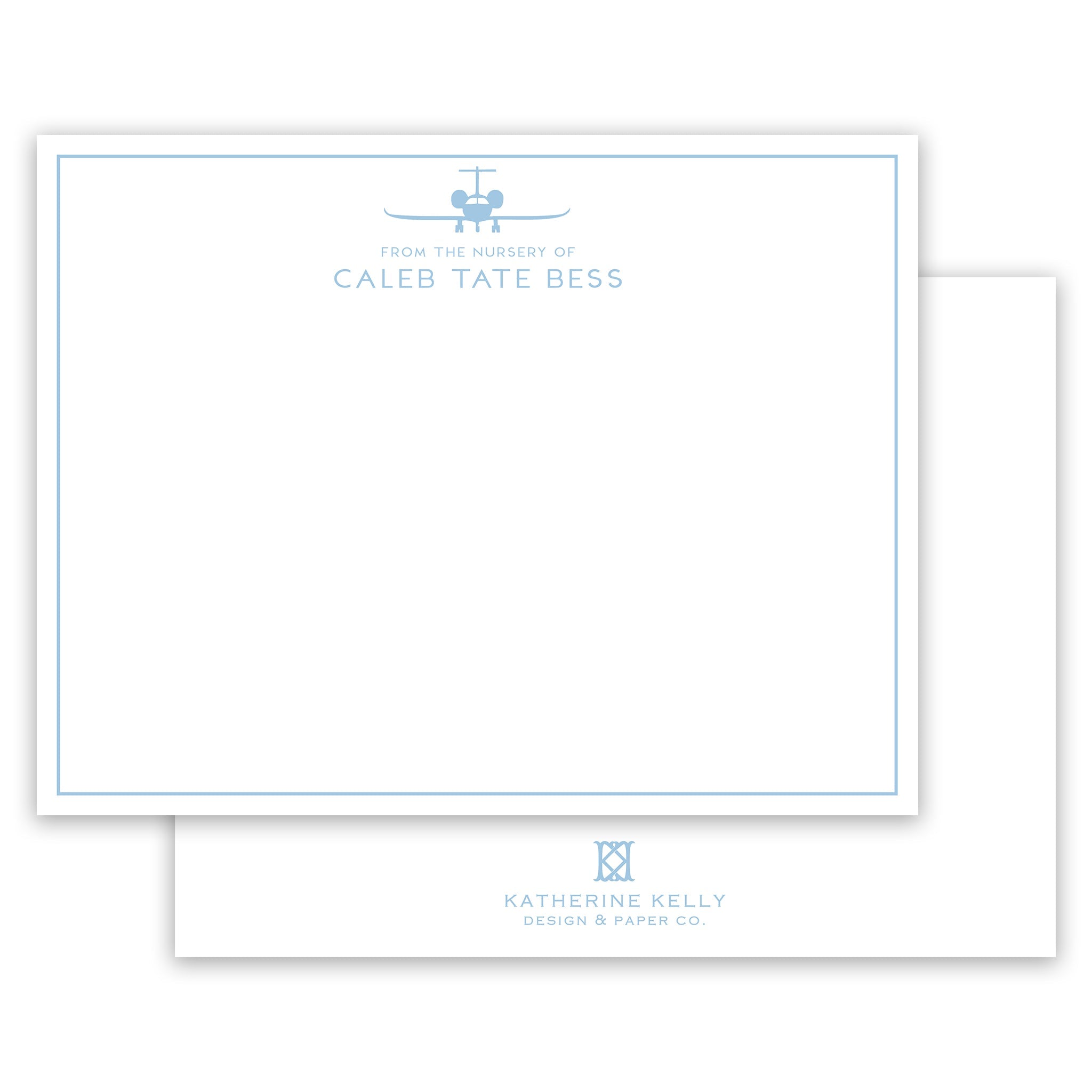 Airplane Notecard