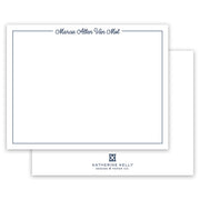 Classic Scipt Navy Notecard