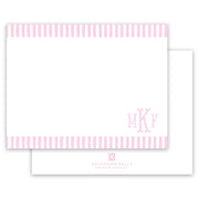 Classic Watercolor Monogram Notecard