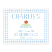 Blue Back To School Sign - Quick Ship