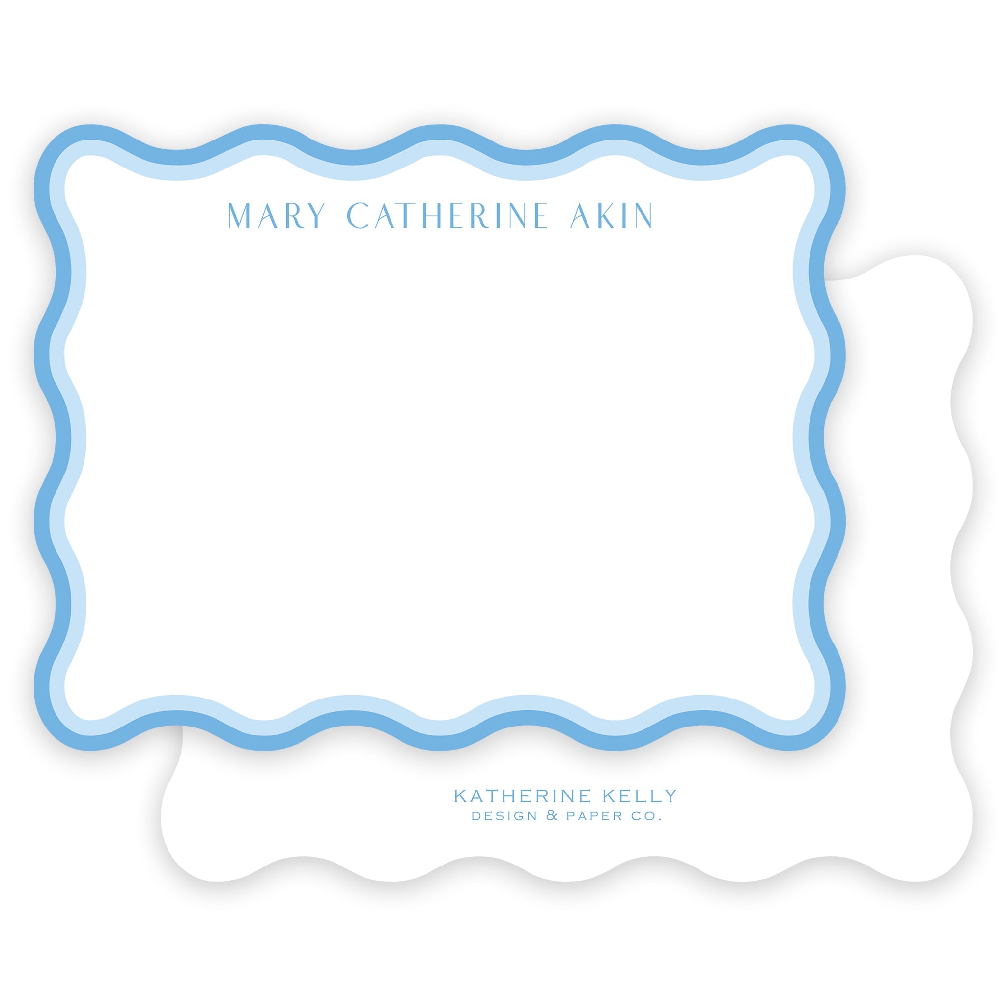 Blue Wave Notecard