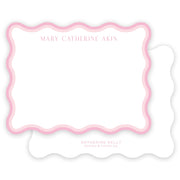 Pink Wave Notecard