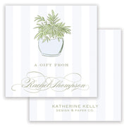 Blue Potted Trellis Enclosure Card