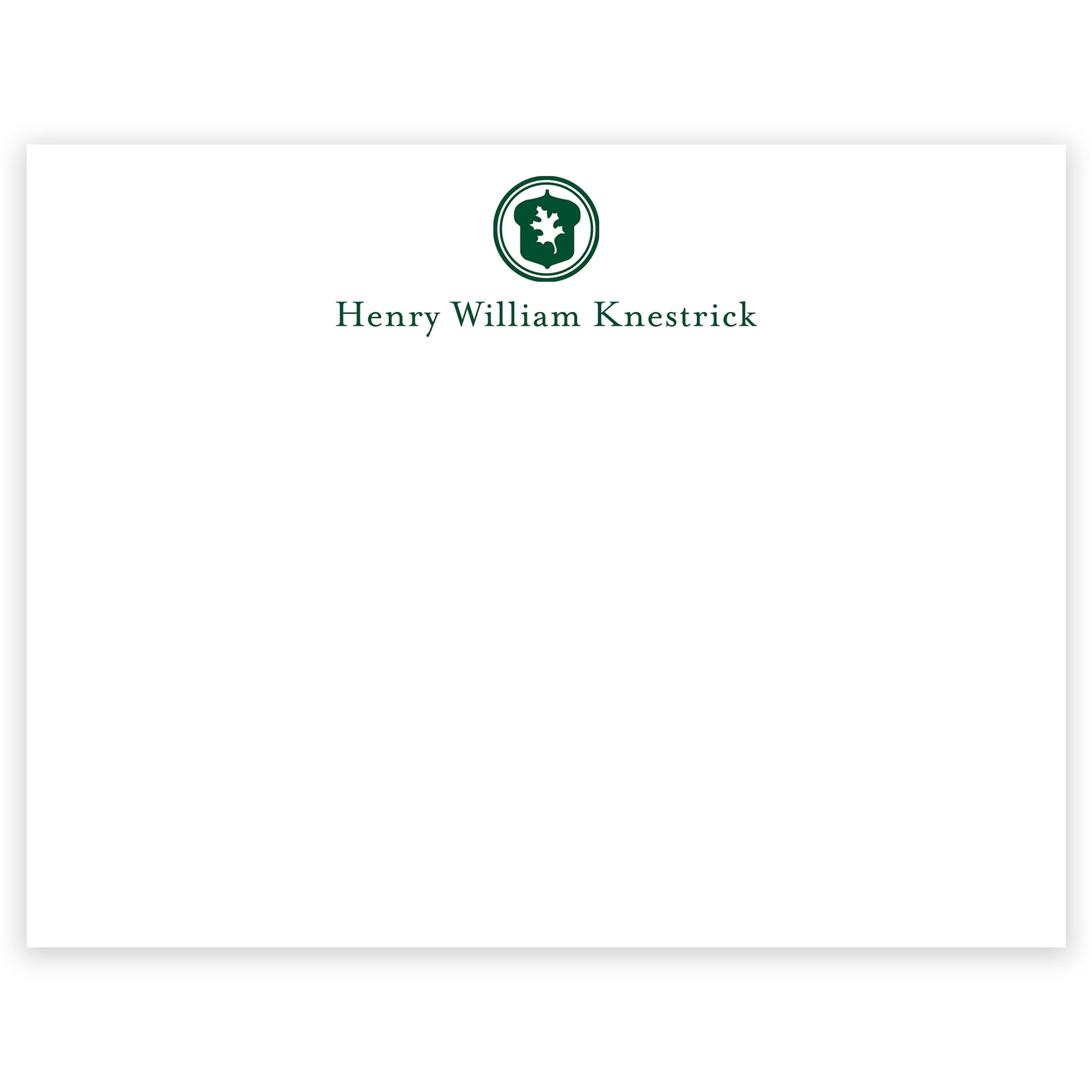 Oak Hill School Personalized Notecard