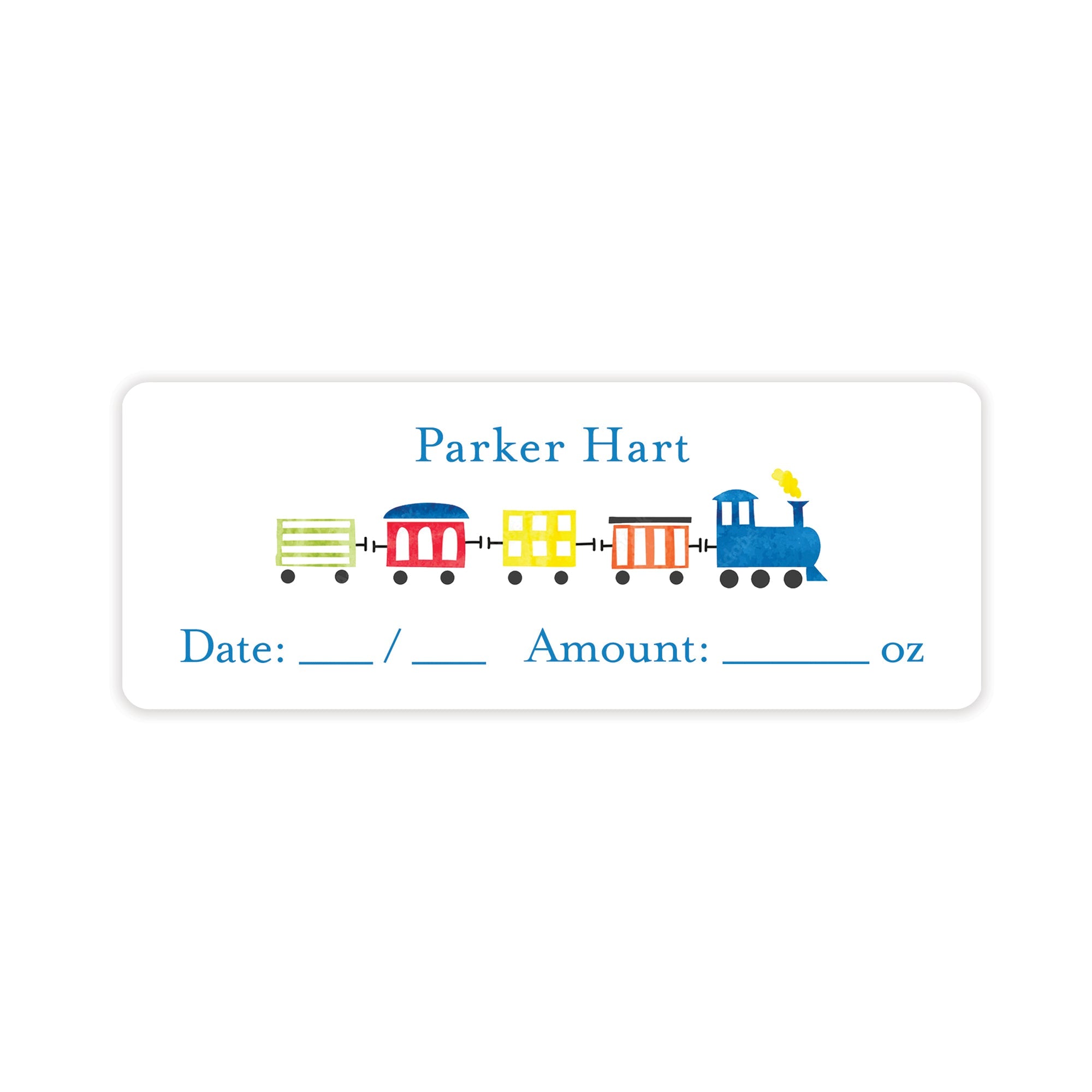 Choo Choo Train Breast Milk Bag Labels