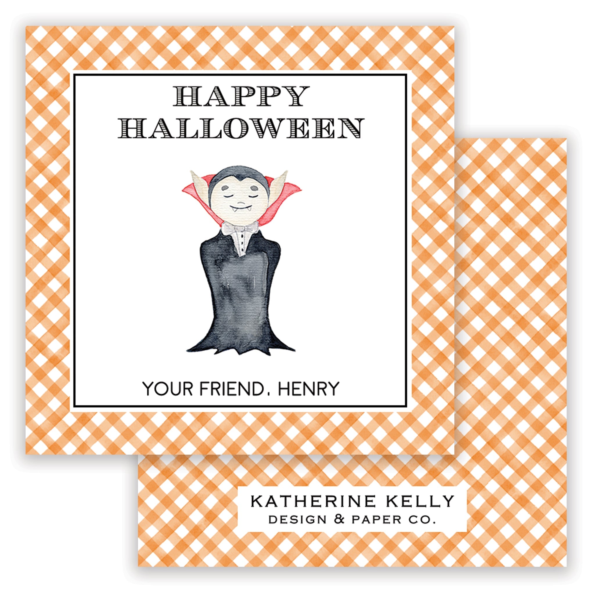 Dracula Halloween Card