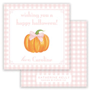 Pink Pumpkin Halloween Card
