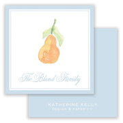 Watercolor Pear Enclosure Card
