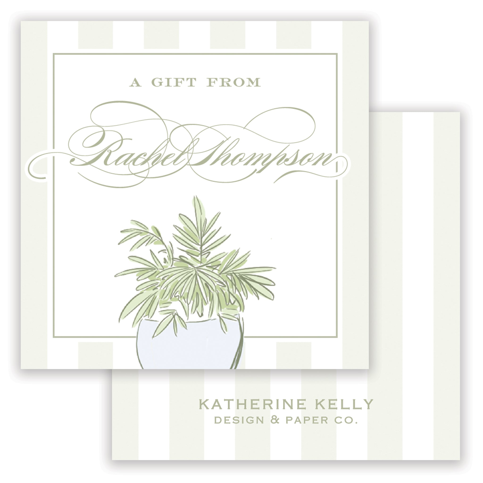 Blue Trellis Enclosure Card