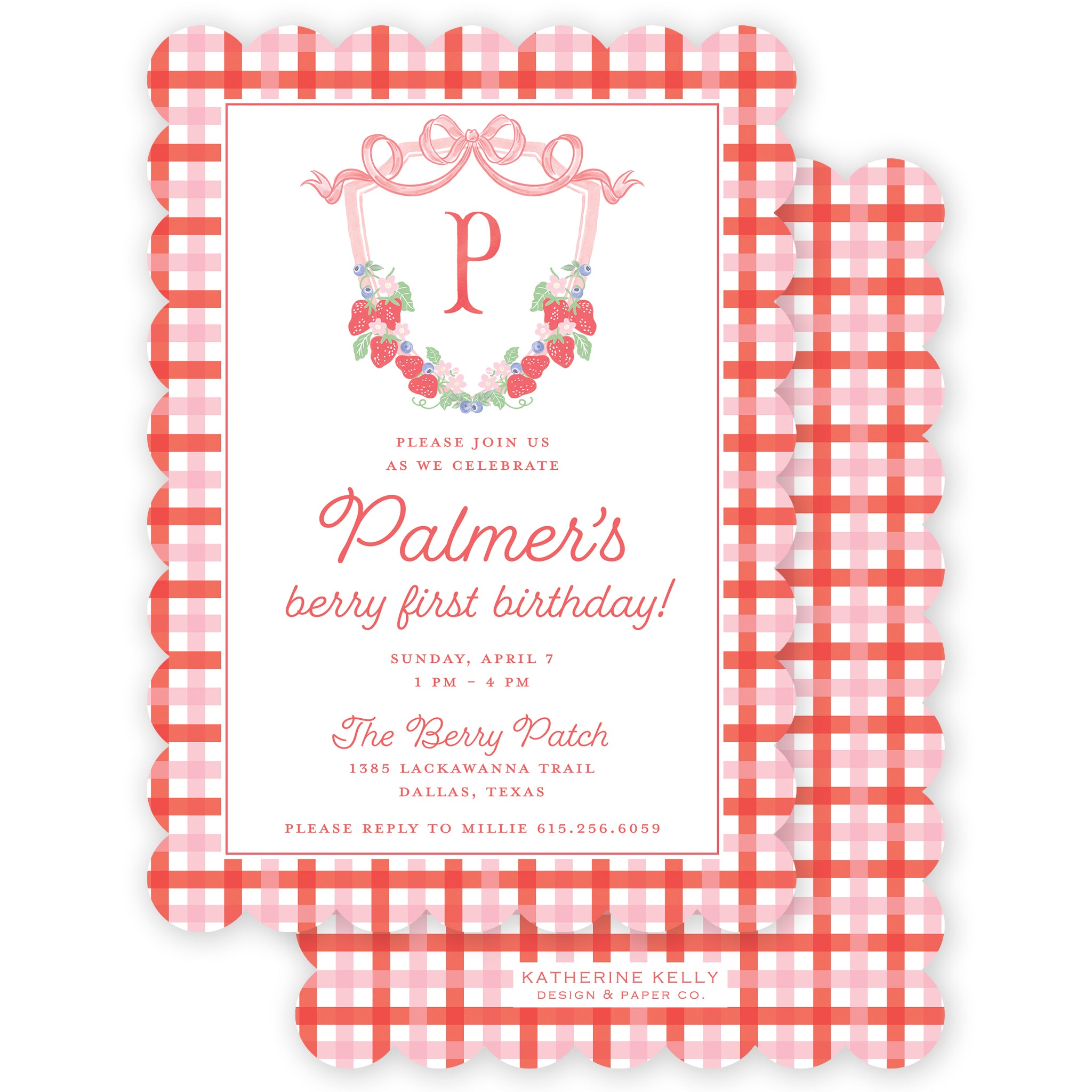 Berry Sweet Party Invitation