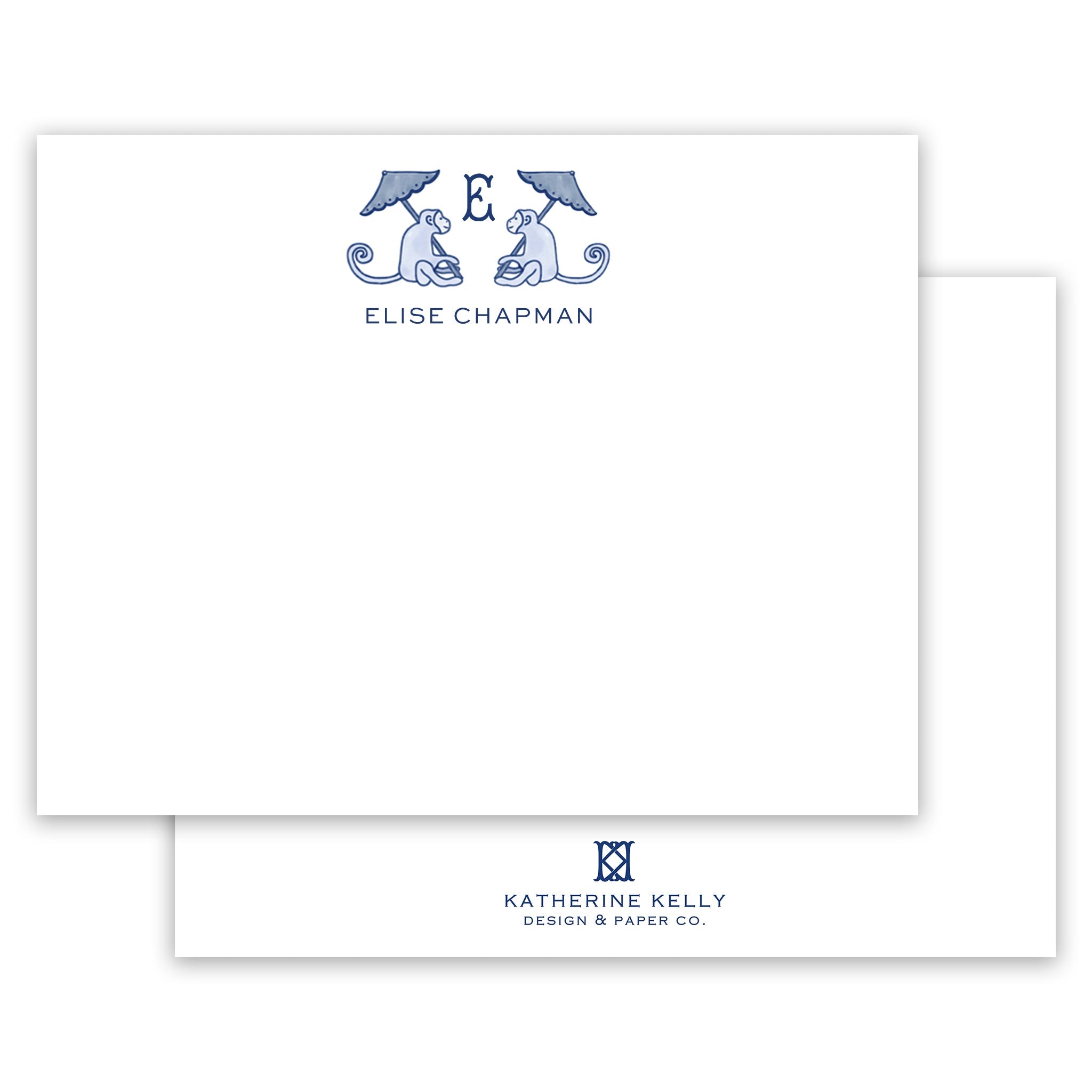 Parasol Monkeys Initial Notecard