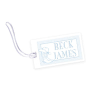 Cowboy Boot Laminated Bag Tag