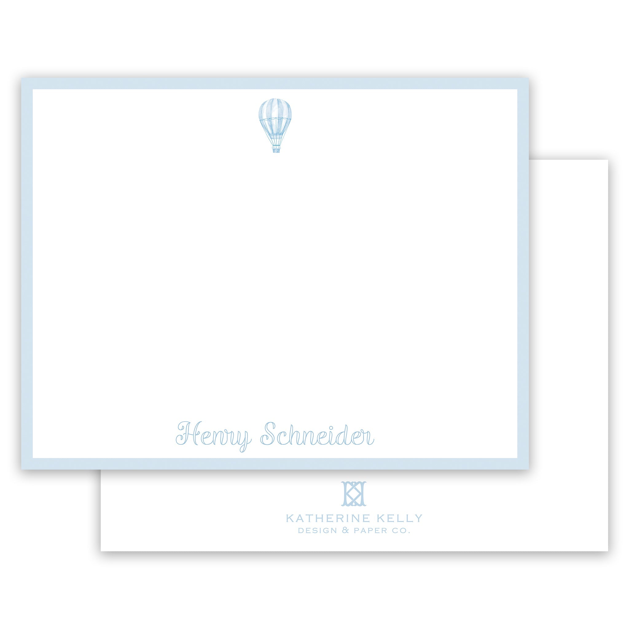 Hot Air Balloon Notecard