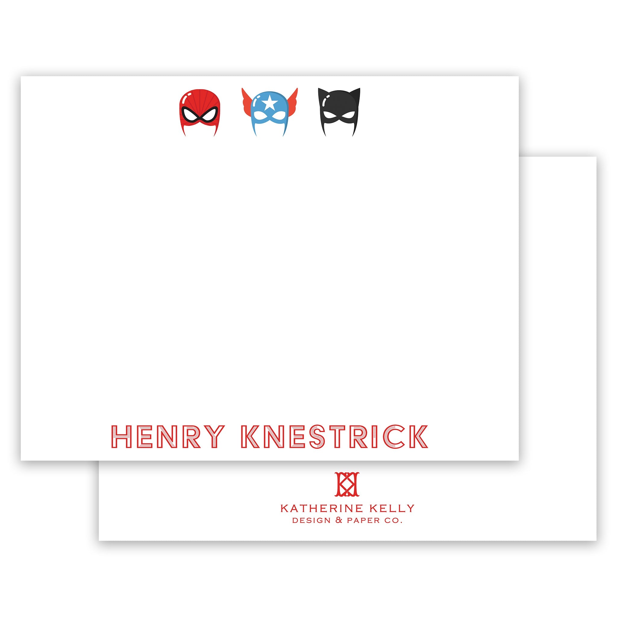 Superhero Notecard
