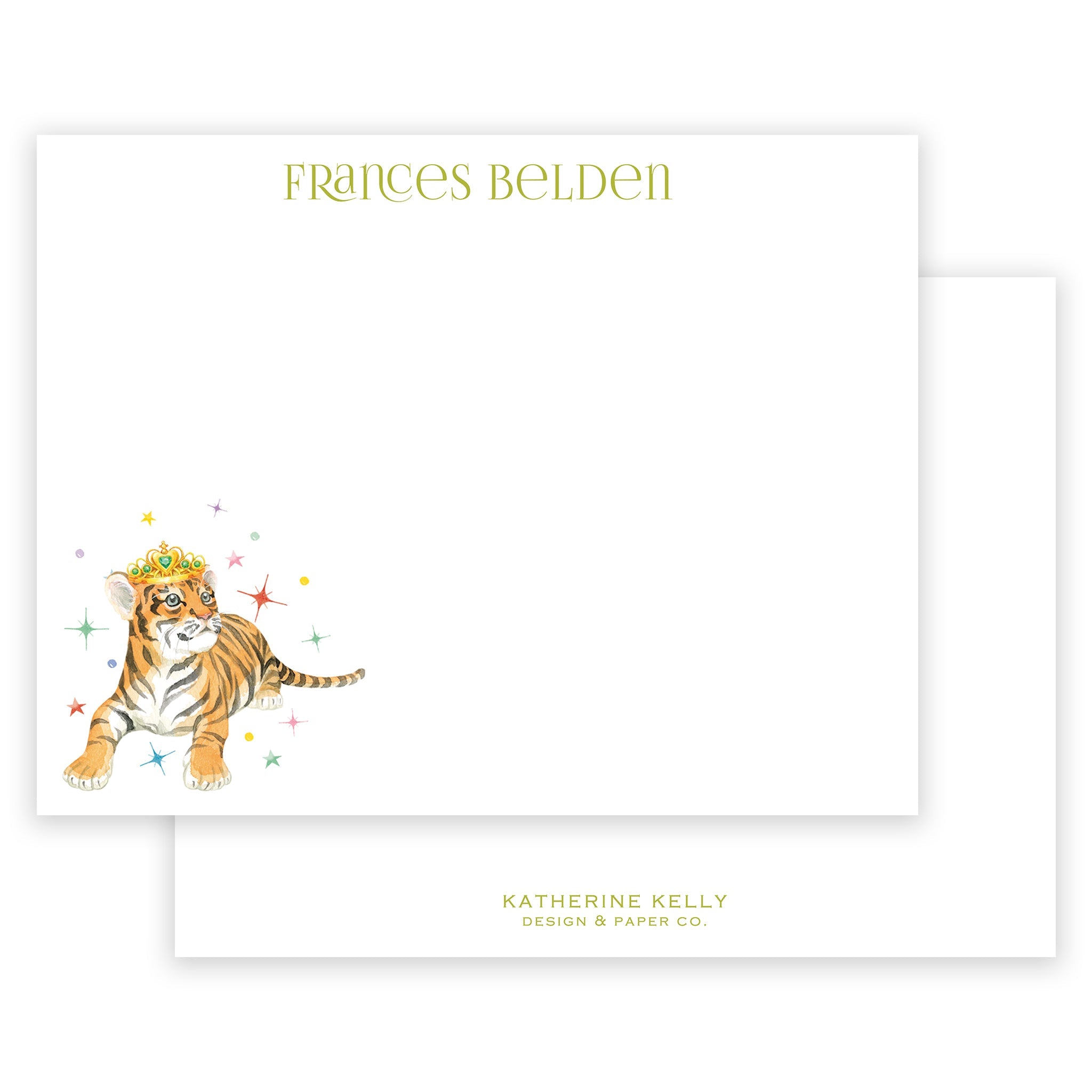 Tiger Queen Notecard