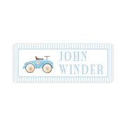 Toy Car Vinyl School Labels