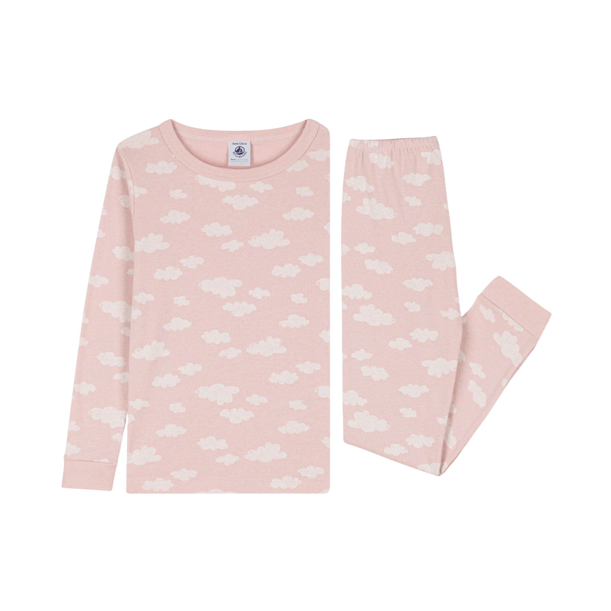 Petit Bateau Cloud Print Ls Loungewear